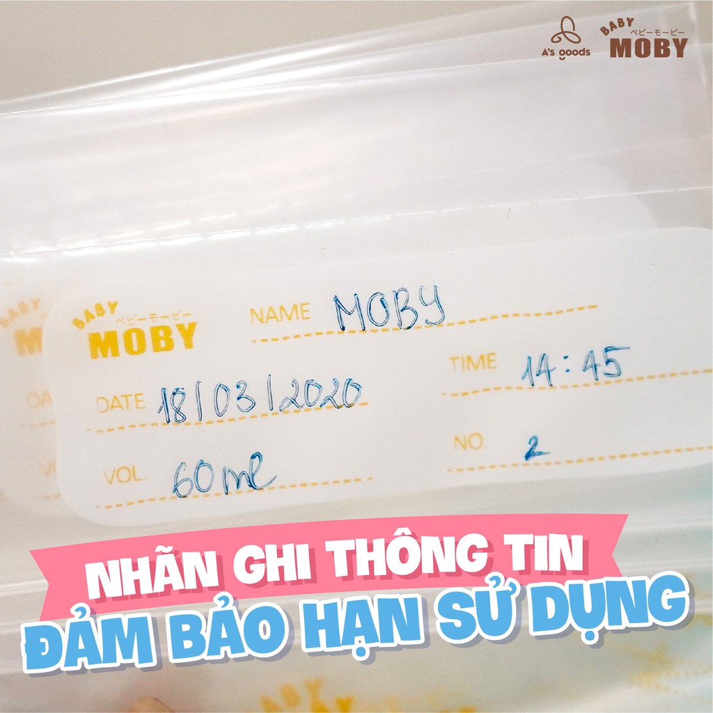 Túi trữ sữa Moby cho mẹ dung tích 150ml/ 240ml