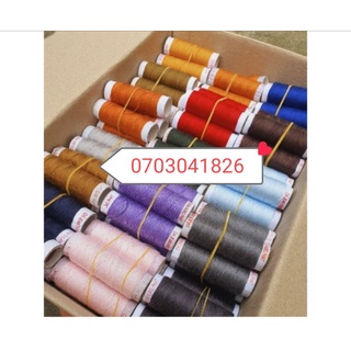 Chỉ jean 10 cuộn 10 màu