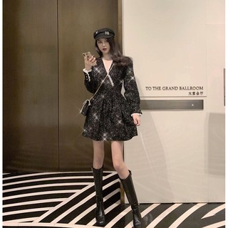 Đầm Blingbling Vạt Chéo
