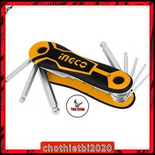 Bộ lục giác xếp 8 chi tiết ingco hhk14082