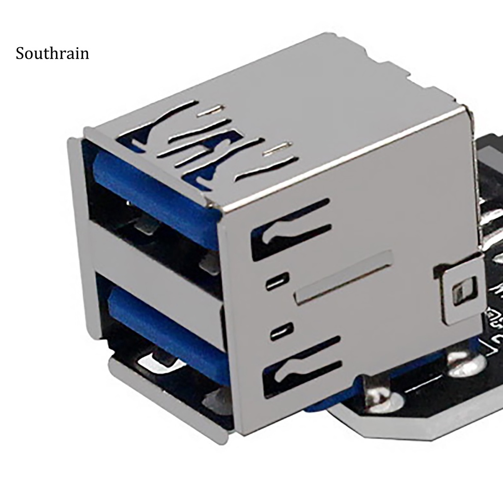 Bo mạch chủ chuyển đổi đầu USB 3.0 19/20 chấu sang hai đầu USB 3.0 tốc độ cao đường truyền ổn định dành cho máy tính bàn