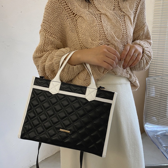 [FREESHIP + QUÀ TẶNG] Túi xách đeo chéo nữ XC-311 họa tiết trám, túi đựng laptop, giáo án, giấy a4, kiểu dáng công sở