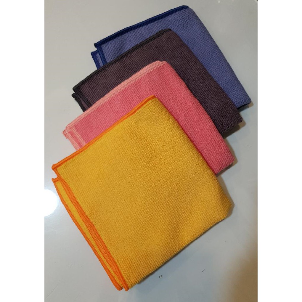 Combo 4 Khăn lau đa năng Microfiber cao cấp 32cmx32cm
