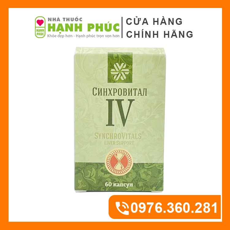 Synchrovitals IV Siberian Thực Phẩm Bảo Vệ Và Tăng Cường Chức Năng Gan Từ Siberi (Hộp 60 Viên)