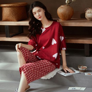 Bộ đồ nữ mặc nhà cotton mềm nhẹ - E20