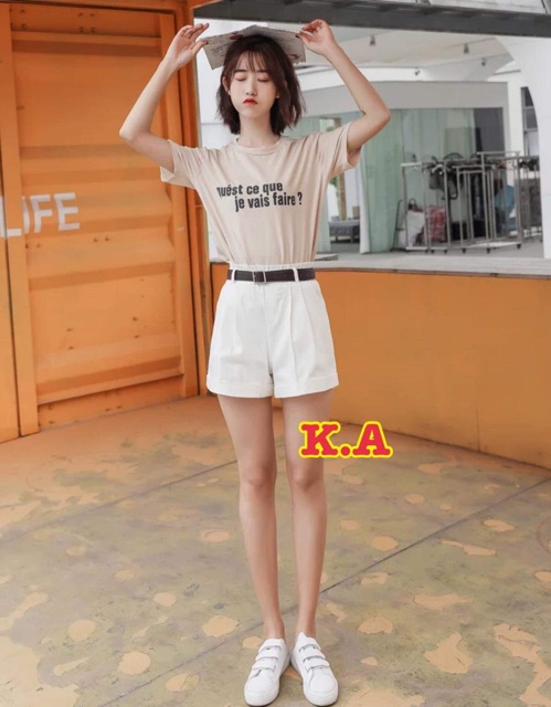 Quần kaki đùi gập gấuK&A