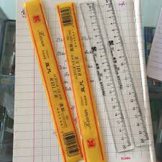 Combo 100 thước kẻ cứng trong suốt dài 20cm - SP000307