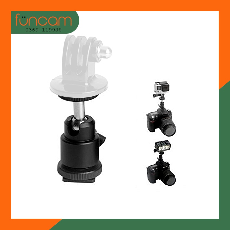 Ballhead mini gắn hotshoe máy ảnh