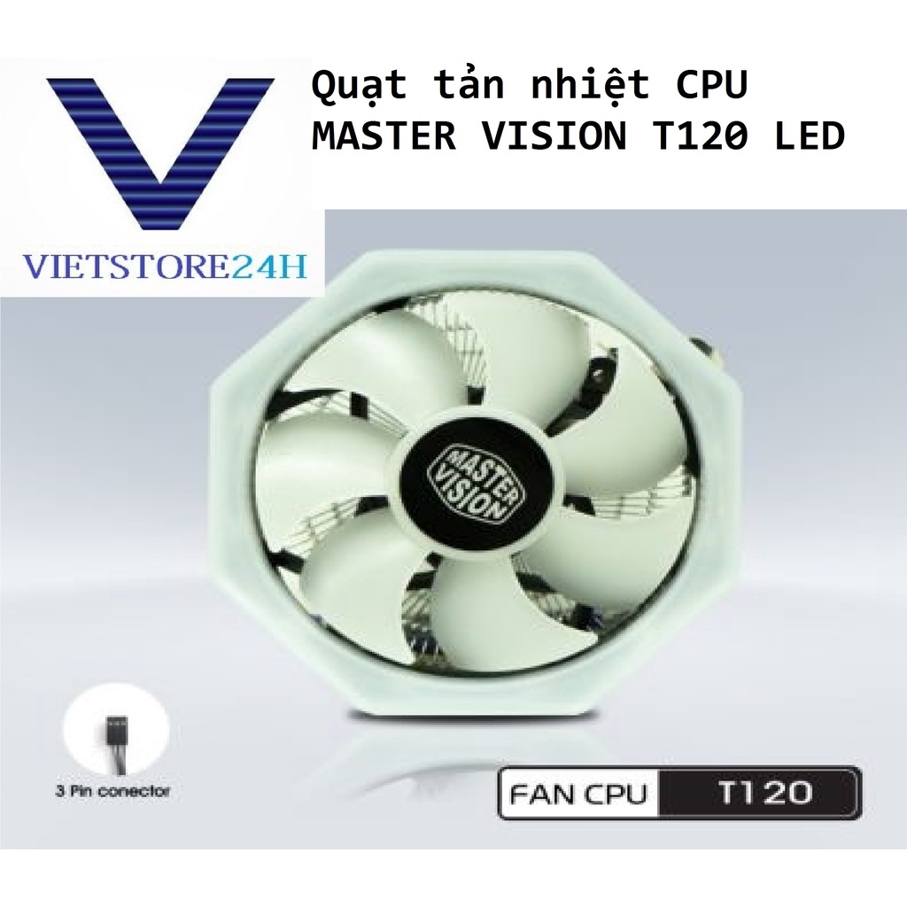 Quạt tản nhiệt CPU MASTER VISION T120 LED
