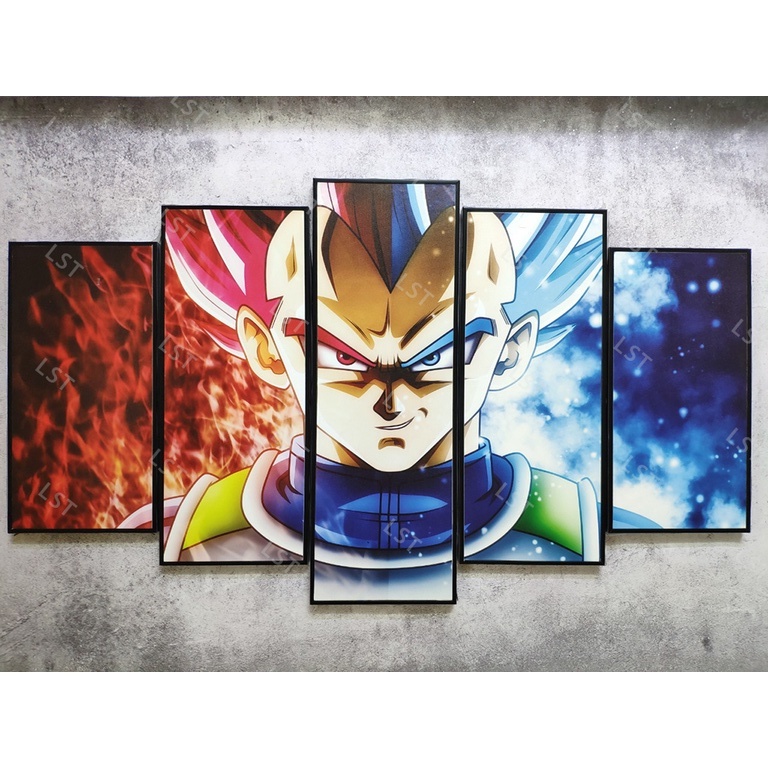 Tranh Treo Tường Bảy Viên Ngọc Rồng, Tranh Songoku, Vegeta, Anime | LST