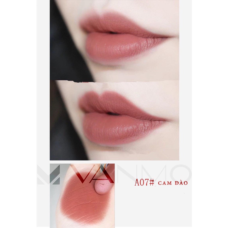 Son Nhung Lì HLLR Tông Màu Đậm Chất Nhung Mịn Không Khô Môi Bền Màu Lâu Trôi 8 Tông Màu Tươi Trẻ HOT