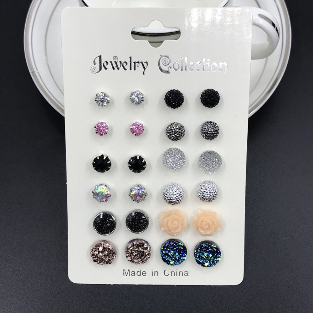 12 Đôi khuyên tai tròn nhiều thiết kế xinh xắn