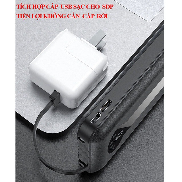 [Mẫu 2021] Sạc dự phòng chính hãng SD Design G01✔10000mAh ✔Kèm 4 cáp sạt - giá đỡ, xạc du phong,Bảo hành 1 năm