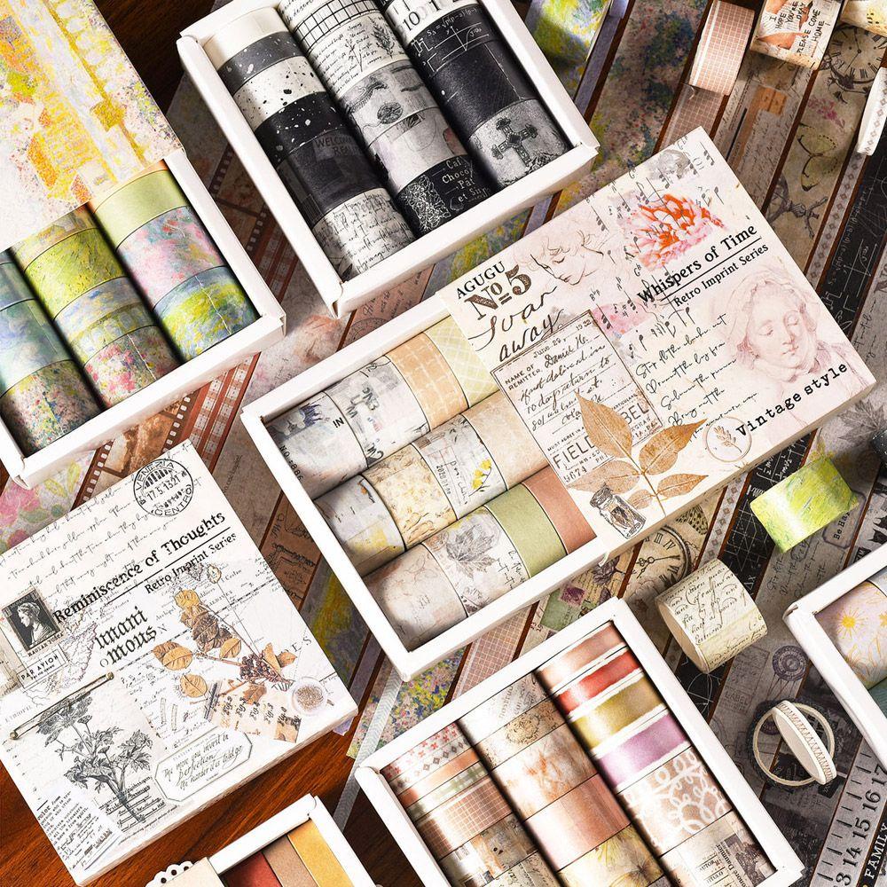 Set 20 Cuộn Băng Dính Nhiều Màu Sắc Dùng Trang Trí Scrapbook