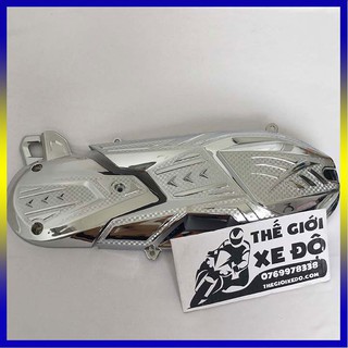 Bộ ốp lốc máy ab 150 125 cc xi mạ crom - bảo vệ lốc máy xe Air Blade 2020 - 2021 - 2022