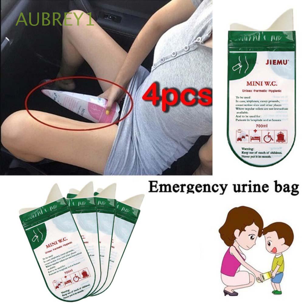 Bộ 4 túi đi vệ sinh khẩn cấp mini chống rò rỉ 700ml nhiều màu dùng một lần tiện dụng