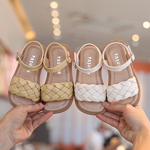 DBG106.23 Dép sandal bé gái quai ngang siêu nhẹ đế êm size 21/35