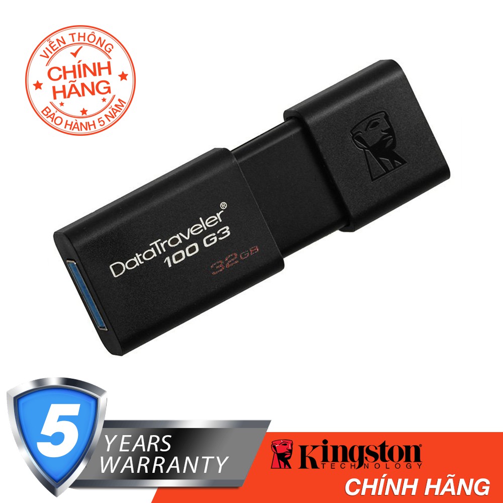 USB Kingston DT100G3 32GB / USB 3.0 - Hãng phân phối chính thức | BigBuy360 - bigbuy360.vn