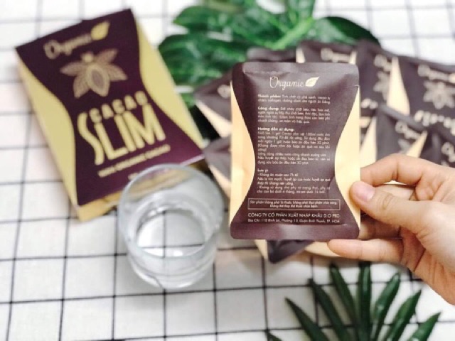 CACAO SLIM GIẢM CÂN ( TẶNG KÈM 2 GÓI DETOX BÍ ĐAO THẢI MỠ THỪA )