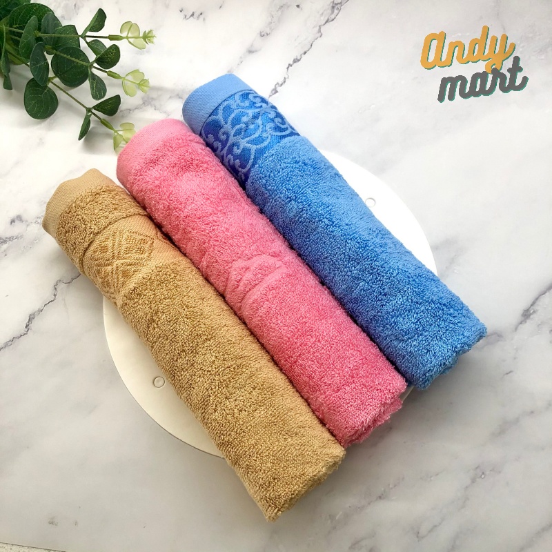 Khăn mặt cao cấp xuất Nhật sợi cotton dày dặn, mềm mại, thấm hút tốt kt 30x50cm