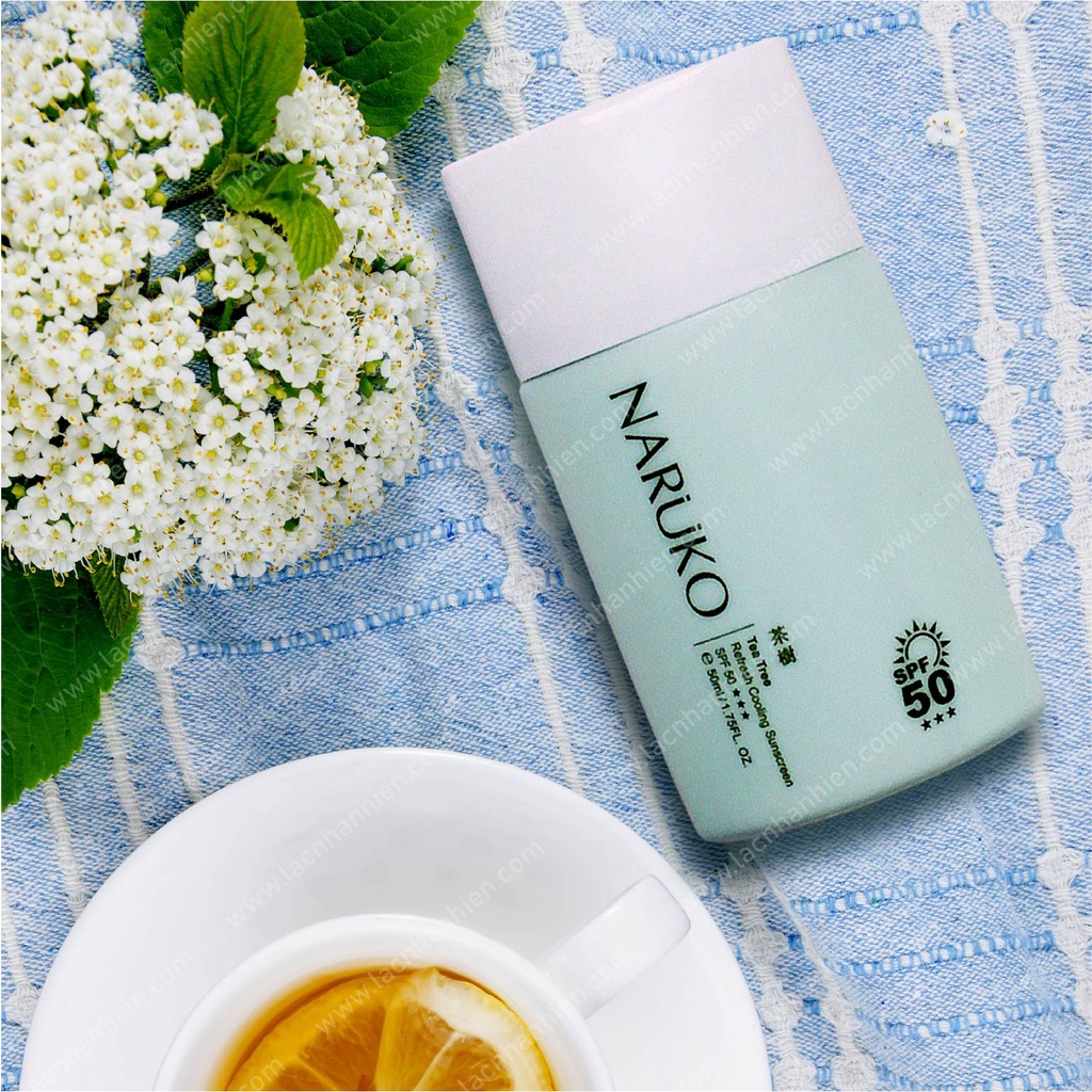 [Bill Đài] KEM CHỐNG NẮNG NARUKO TRÀM TRÀ LÀM MÁT DA ❤ NARUKO TEA TREE REFRESH COOLING SUNSCREEN SPF50