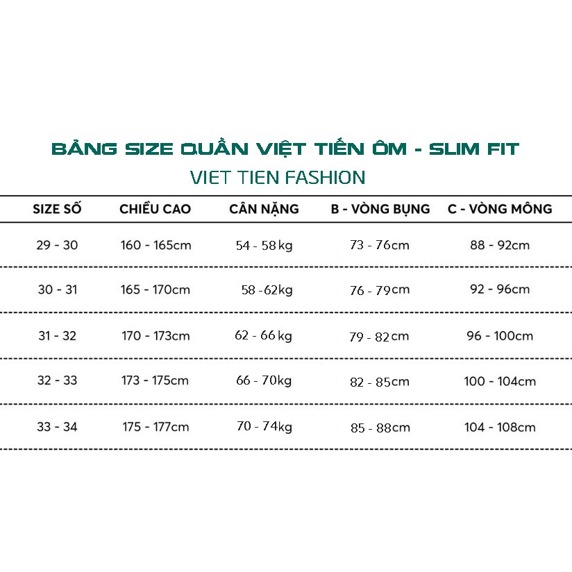 Quần tây đen slimfit việt tiến