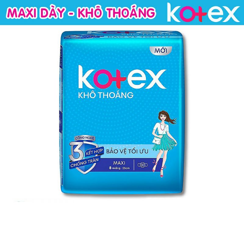 Băng Vệ Sinh Kotex Maxi Cánh 23cm