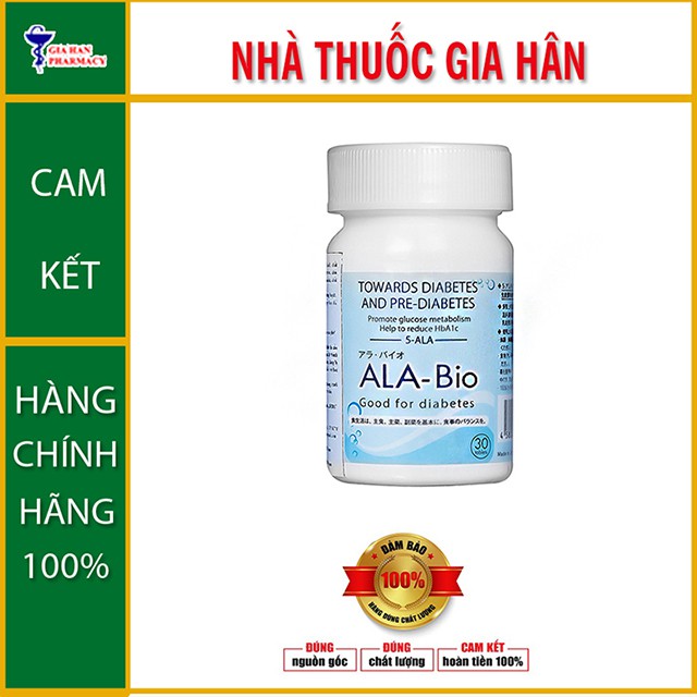 Viên ALA-Bio - Giải Pháp Cho Bệnh Nhân Tiểu Đường (Lọ 30 viên)