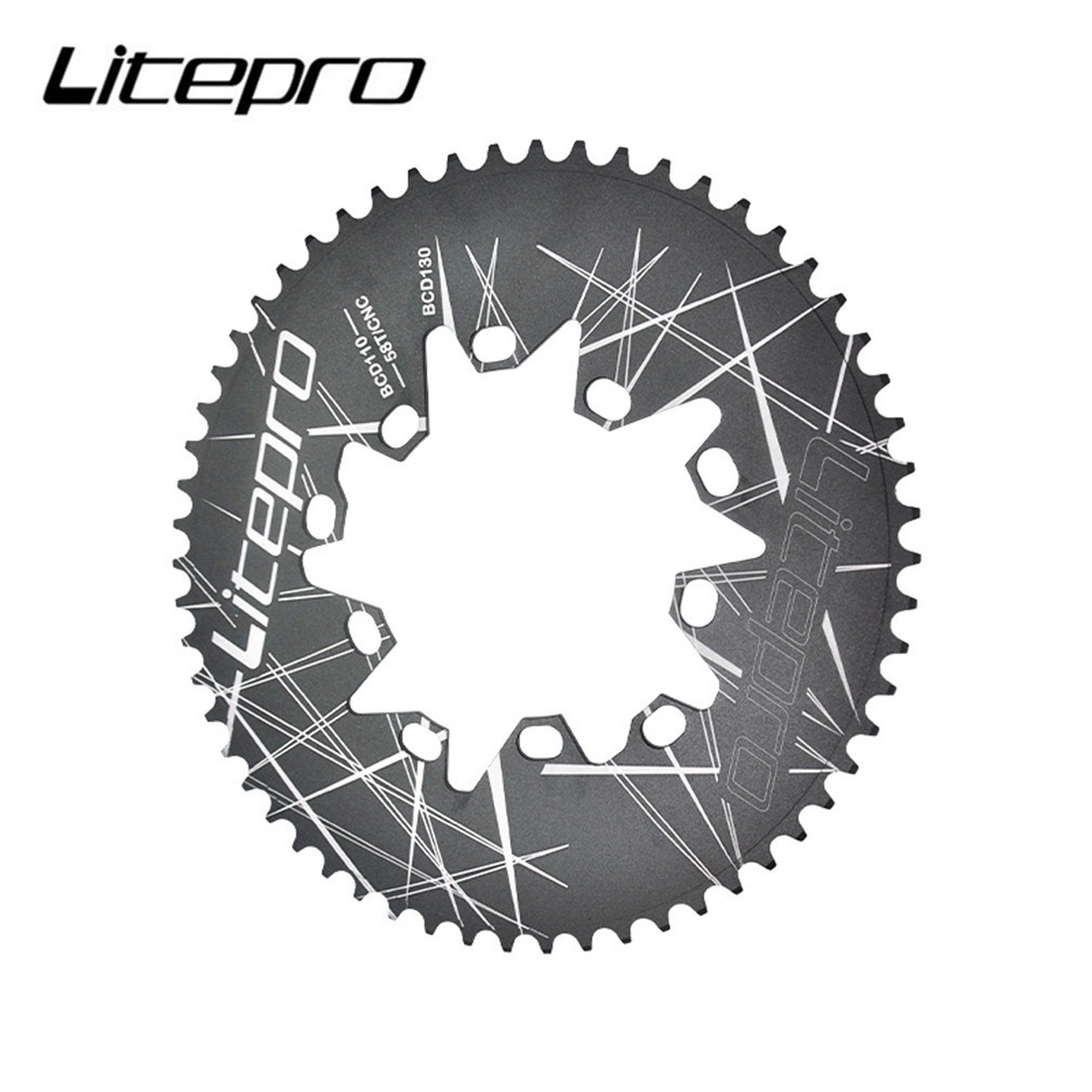 Líp Xe Đạp Gấp Gọn Chất Lượng Cao Litepro Oval Dual BCD 110 130MM 54 56 58T
