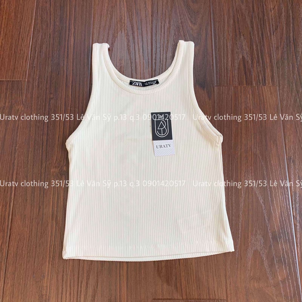 [ẢNH THẬT-CÓ SẴN] Áo crop tanktop dệt kim ZR