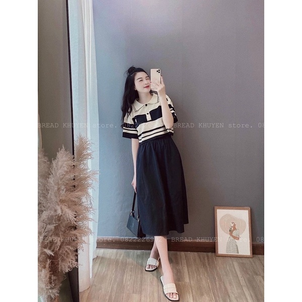 Áo len 2 màu dành cho nữ