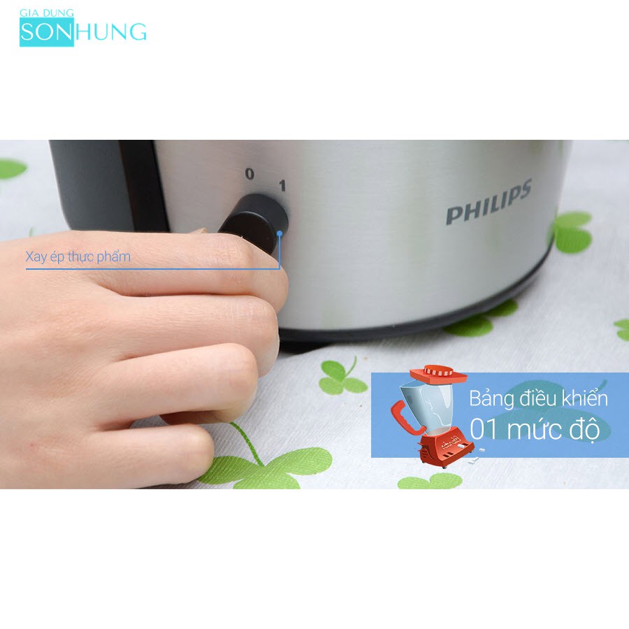 MÁY ÉP TRÁI CÂY TỐC ĐỘ NHANH PHILIPS HR1836 CÔNG SUẤT 500W