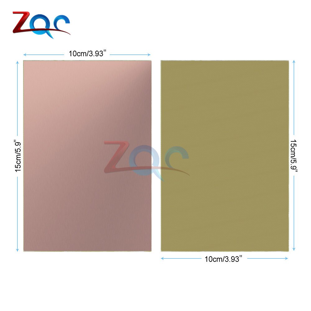 Fr4 pcb 10x15cm 10 * 15 tấm ốp đồng một mặt tự làm nguyên mẫu pcb kit bảng mạch laminate 1,2mm để tự làm relandor 10 x 15 cm20210822