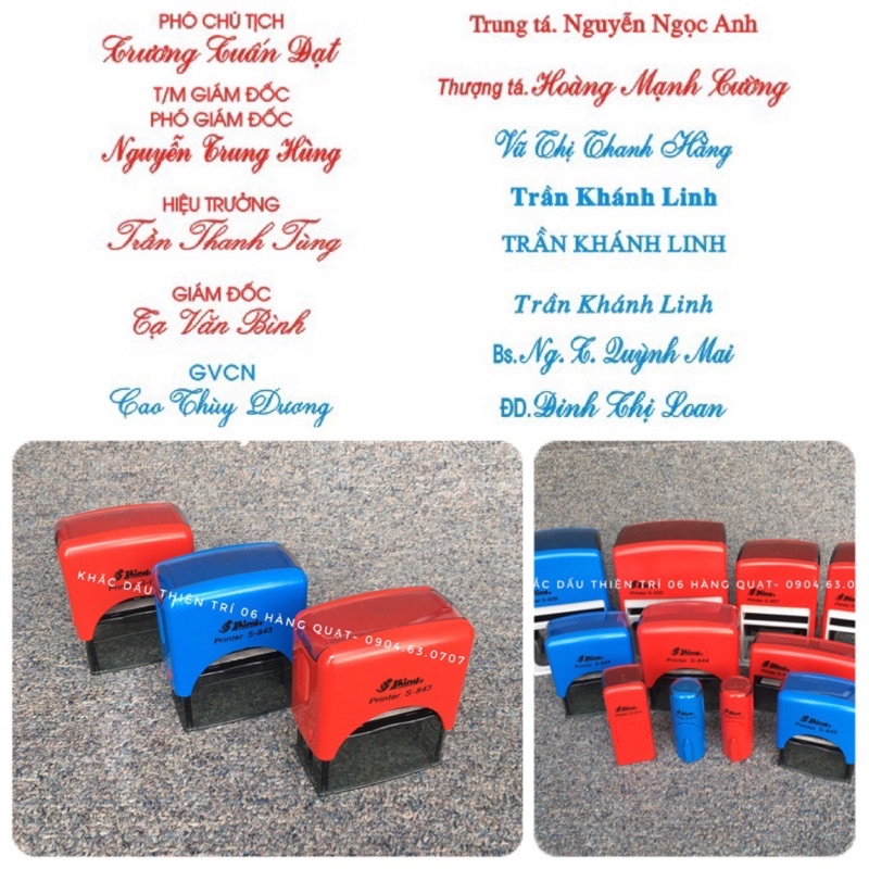 Dấu tên / chức danh giá rẻ, khắc dấu theo yêu cầu . dấu tên 1 dòng