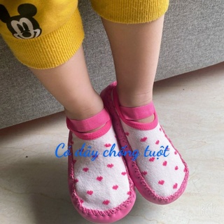 Giày tập đi đế da cho bé