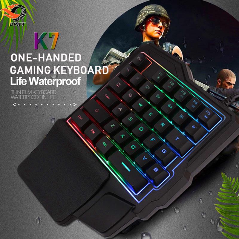 Bàn phím Gaming DR tích hợp đèn LED nền nhiều màu