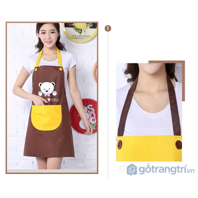 Tạp dề hình gấu cute