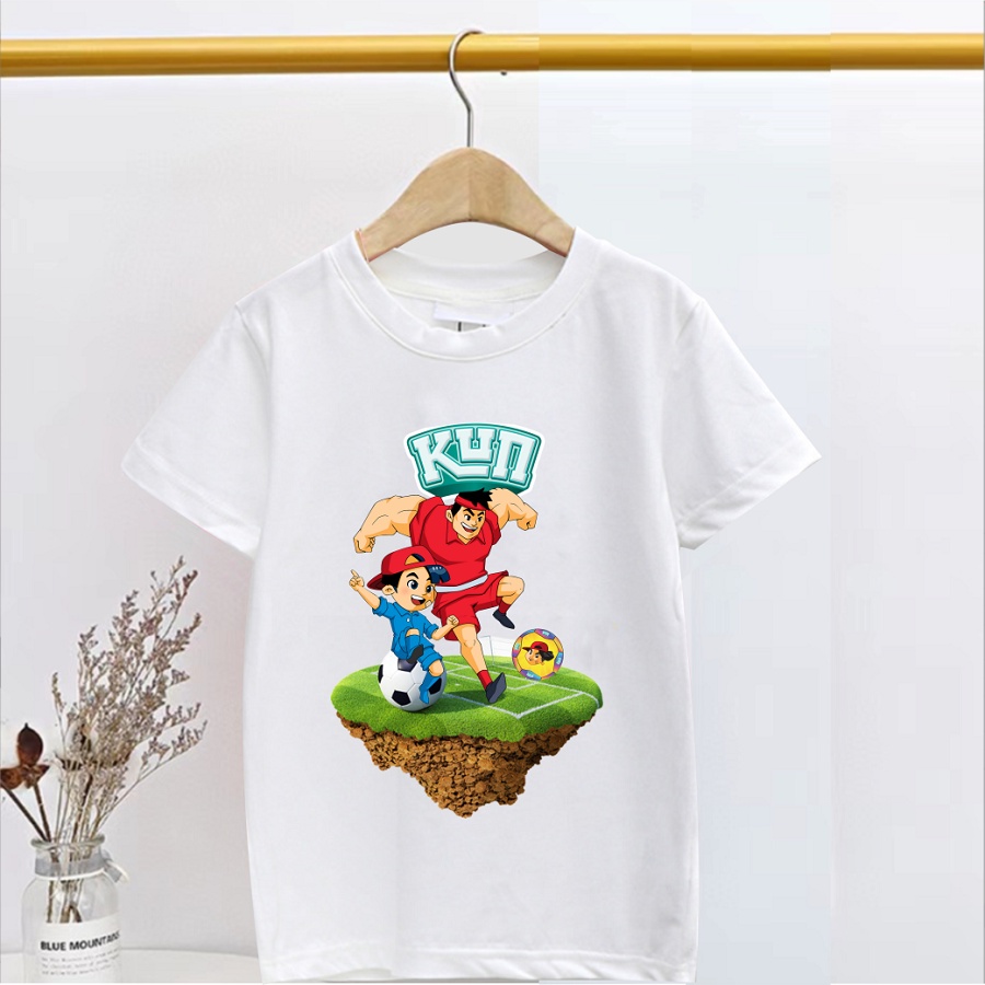 Áo phông cho bé in hình gia đình Kun nông dân siêu phàm bé cực thích