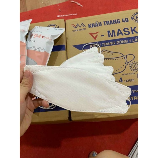 Khâ trang y tế 4D KF94 MP MASK 4 lớp kháng khuẩn lọc bụi Công nghệ Hàn Quốc chính hãng.