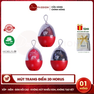 Bông mút tán kem nền horus 3d beauty sponge hình hồ lô màu hồng/ giọt nước màu đỏ/ olive màu đen