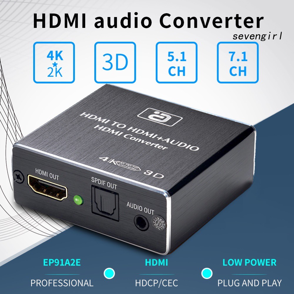 Bộ Chuyển Đổi HDMI Sang 4K HDMI Spdif 3.5mm Tiện Lợi