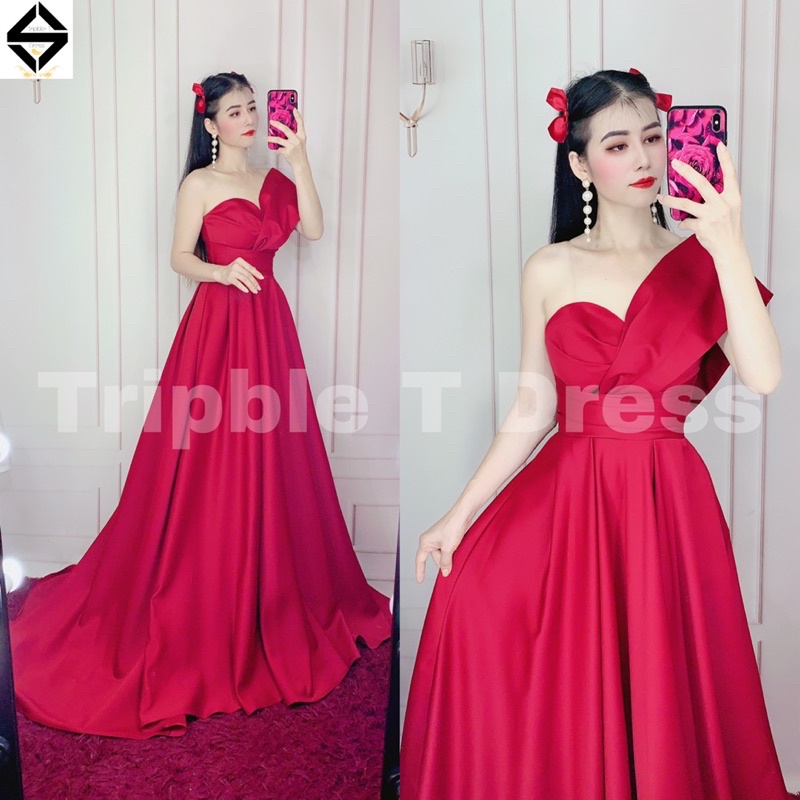 Đầm maxi mặc cưới đi bạn nhẹ nhàng TRIPBLE T DRESS - size S/M/L - MS213Y
