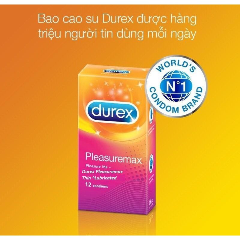 Bao Cao Su Durex Pleasuremax 12s gân gai cho cảm xúc mãnh liệt