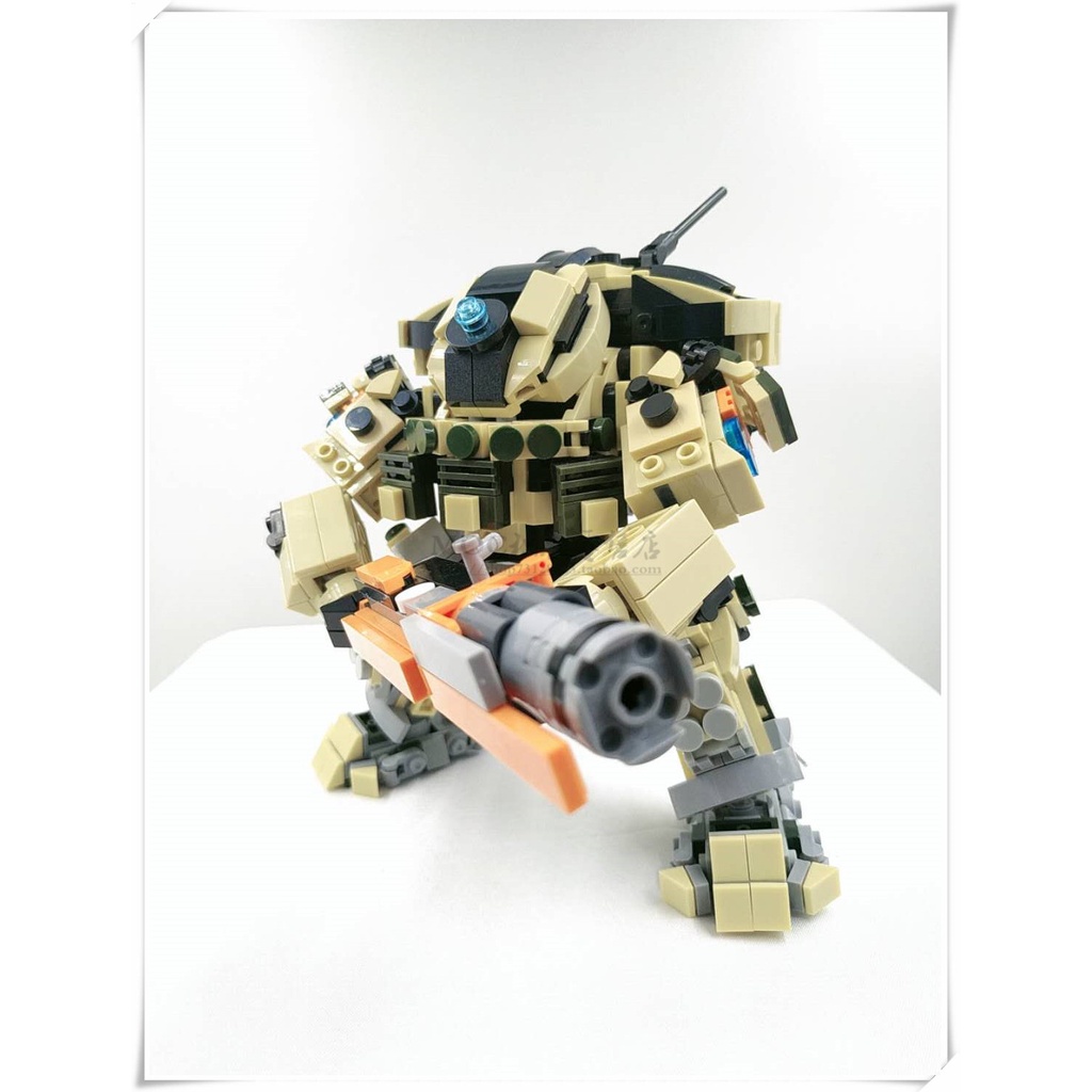 Bộ Lắp Ghép Lego Nhân Vật Moc Q Phiên Bản SD Titan Falling Desert Flame Mech
