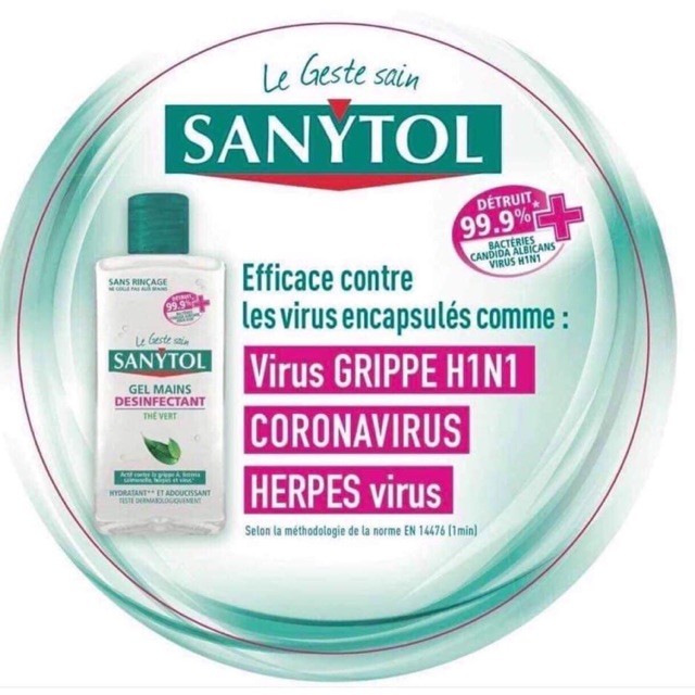 Gel rửa tay sanytol