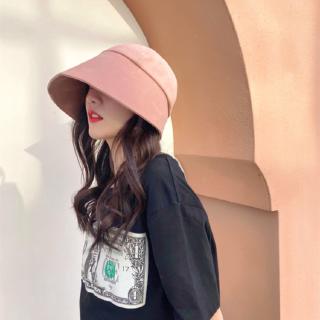 Monochrome Bucket Hat Foldable Outdoor Big Brim Sunscreen Sun Hat