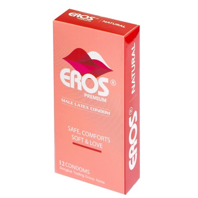 [Chính hãng] Bao Cao Su Siêu Mỏng Trơn EROS PREMIUM (Hộp 12 chiếc)