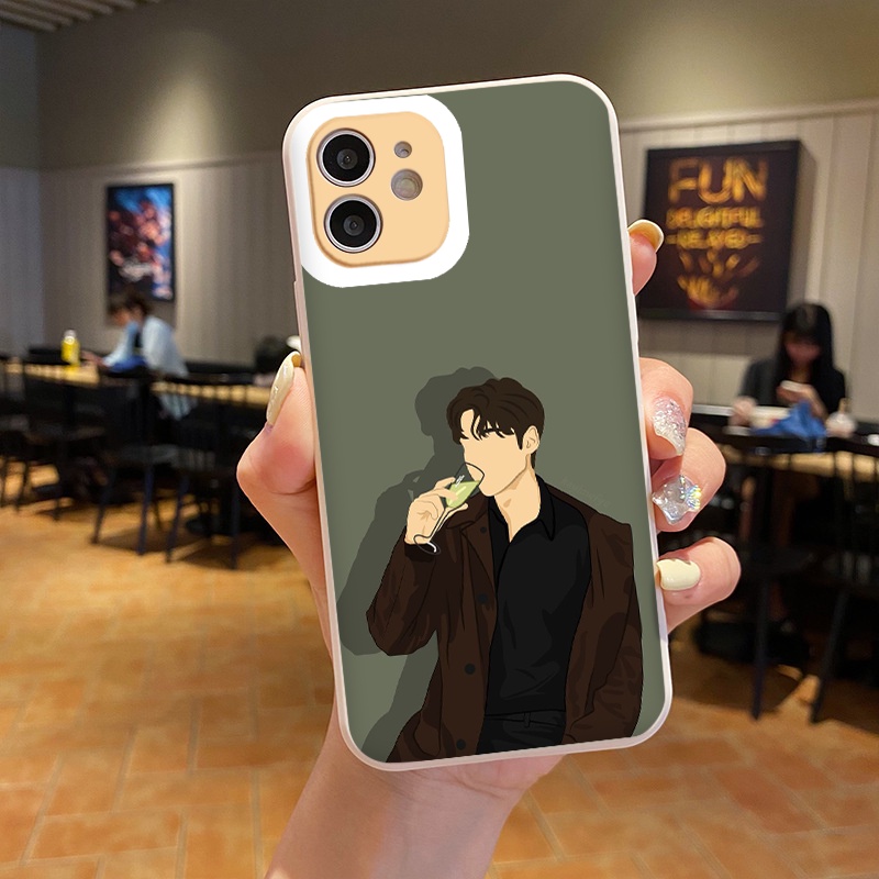 Ốp lưng iphone anh chàng Áo Đen cool ngầu ốp IPhone 13 Pro Max 12 11 PRO MAX 7plus 8plus X XR XSMAX vuông cạnh