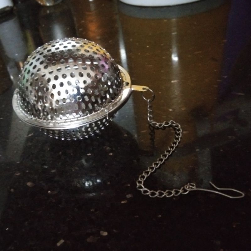 Quả lọc chè cầu inox đường kính 6.7 cm lỗ siêu bền ngâm trà, gia vị nấu canh