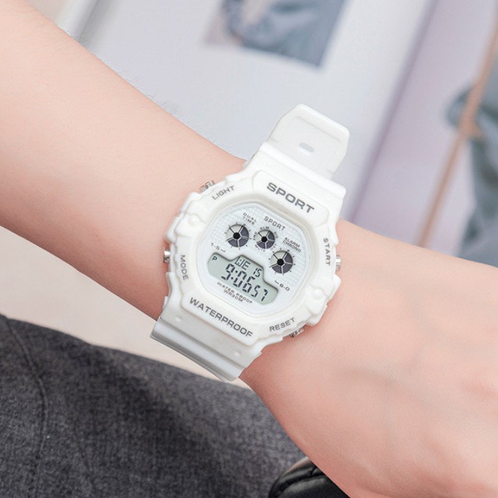 Đồng hồ điện tử nam nữ Sport S3V kiểu dáng thể thao, chống nước tốt, full chức năng | BigBuy360 - bigbuy360.vn